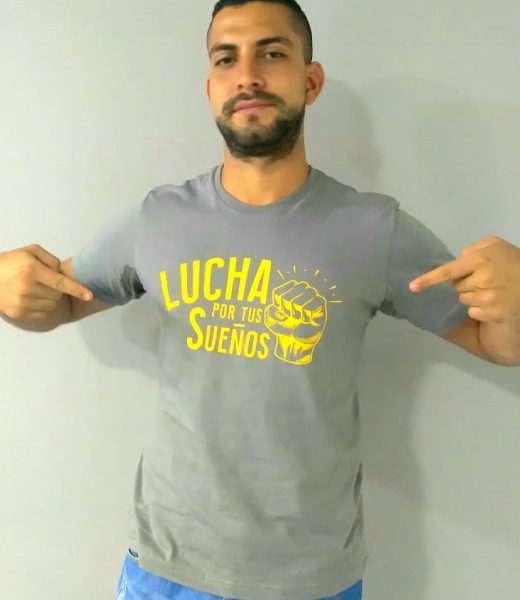 Camiseta para Hombre Mensaje: Lucha por tus sueños